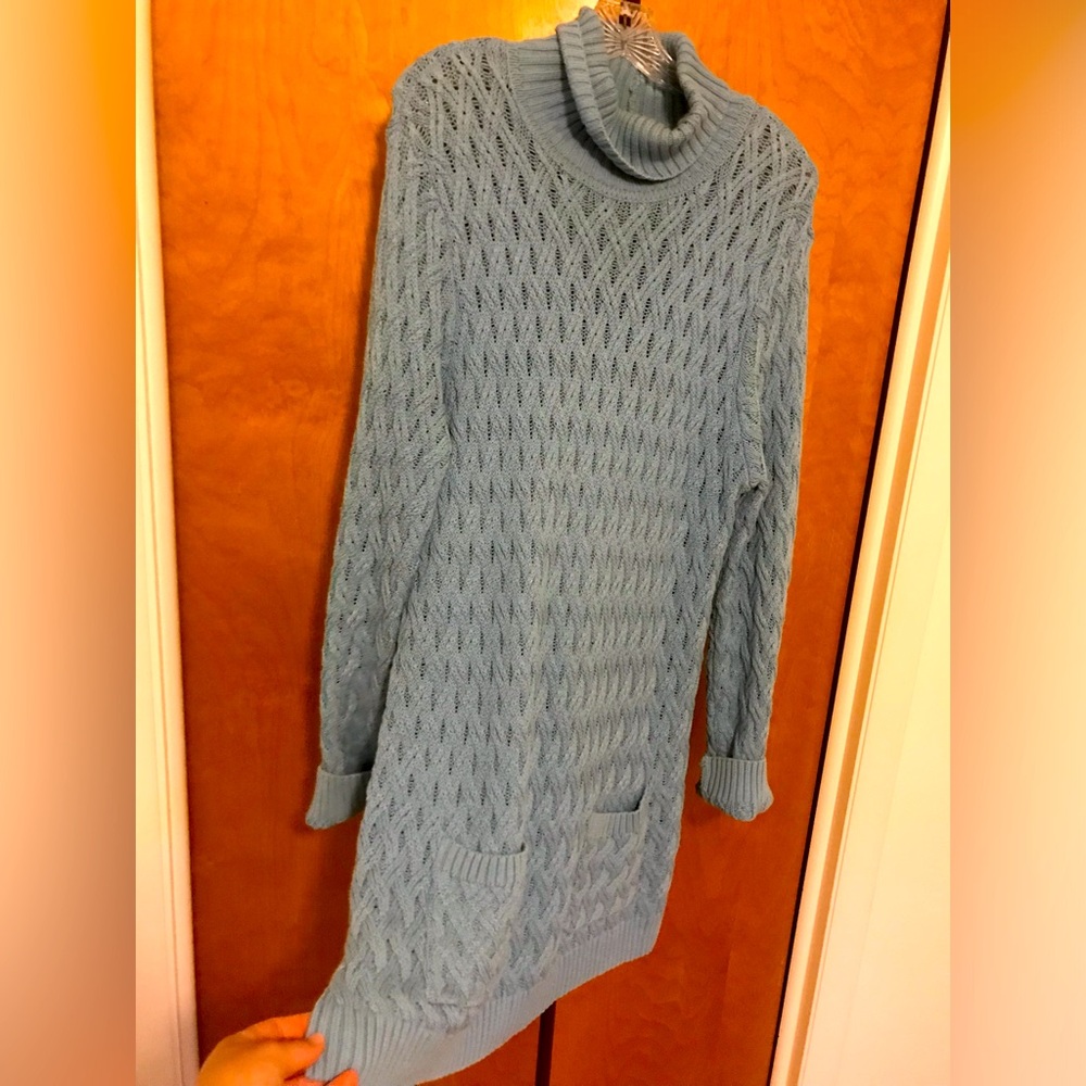 Blue Sweater Dress
